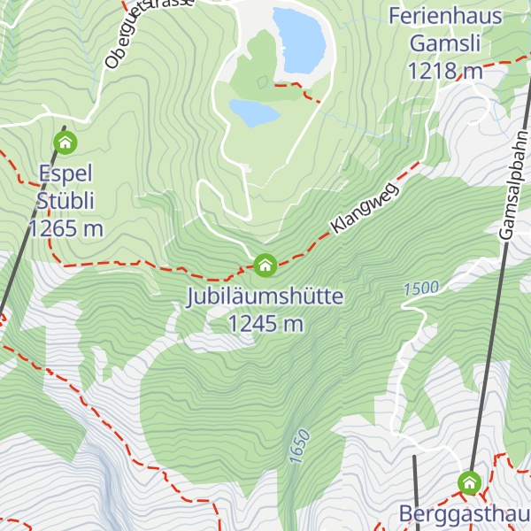 Map of Jubiläumshütte