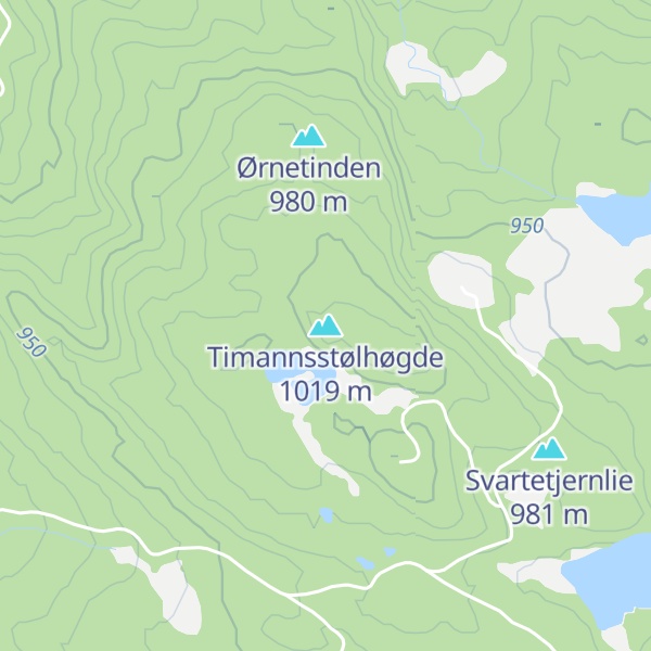 Map of Timannsstølhøgde
