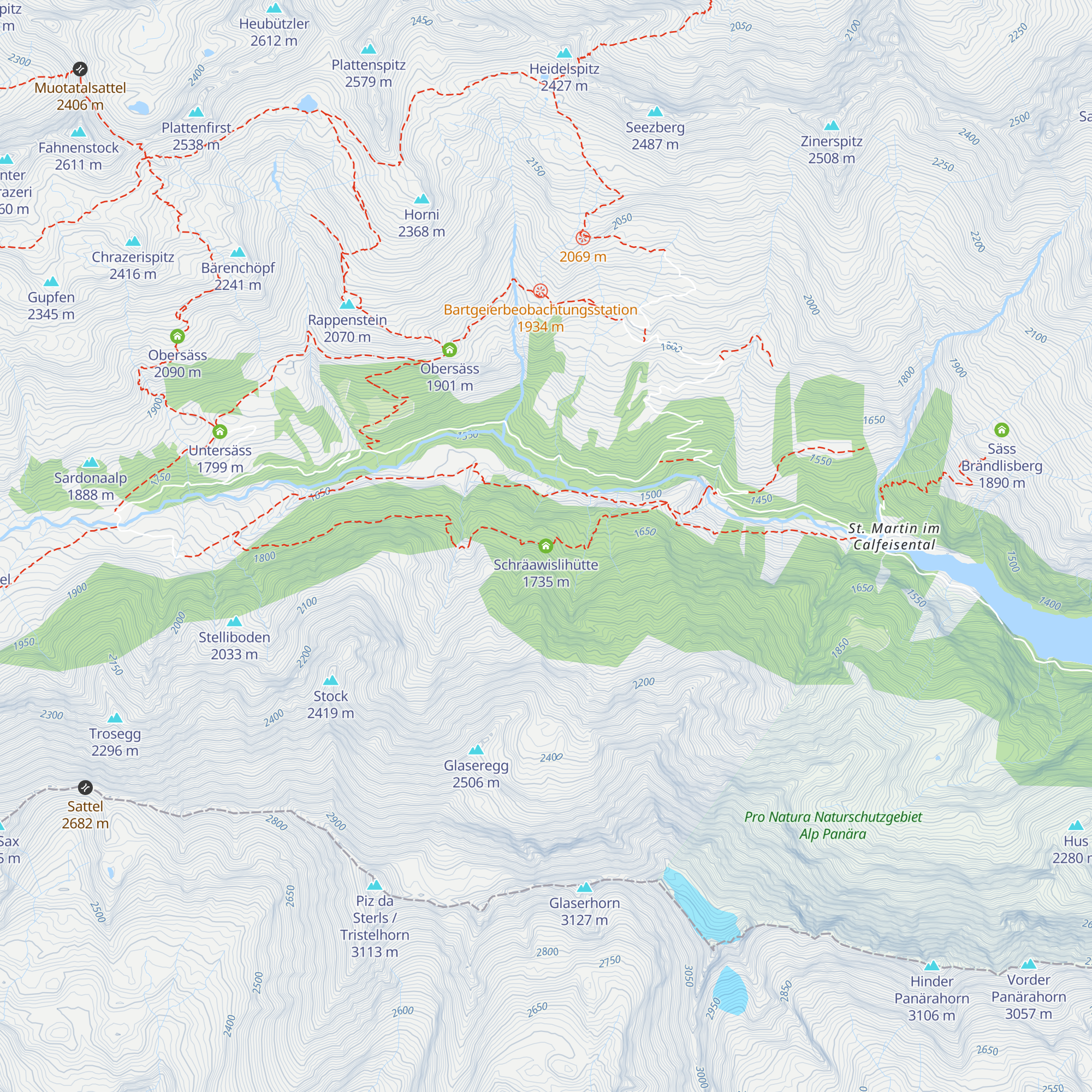 Schräawislihütte map