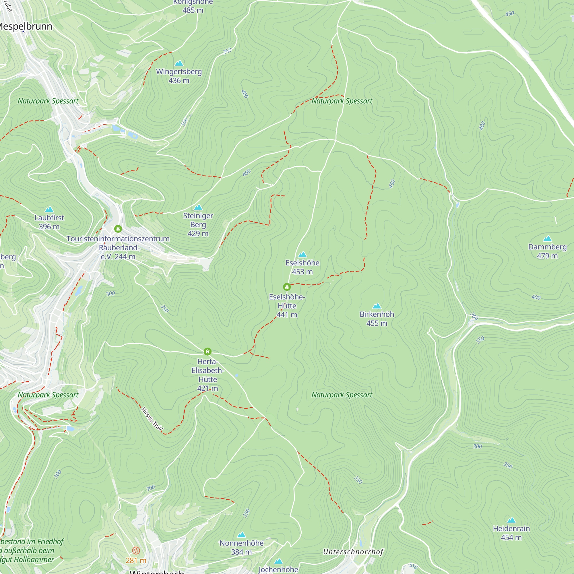 Eselshöhe-Hütte map
