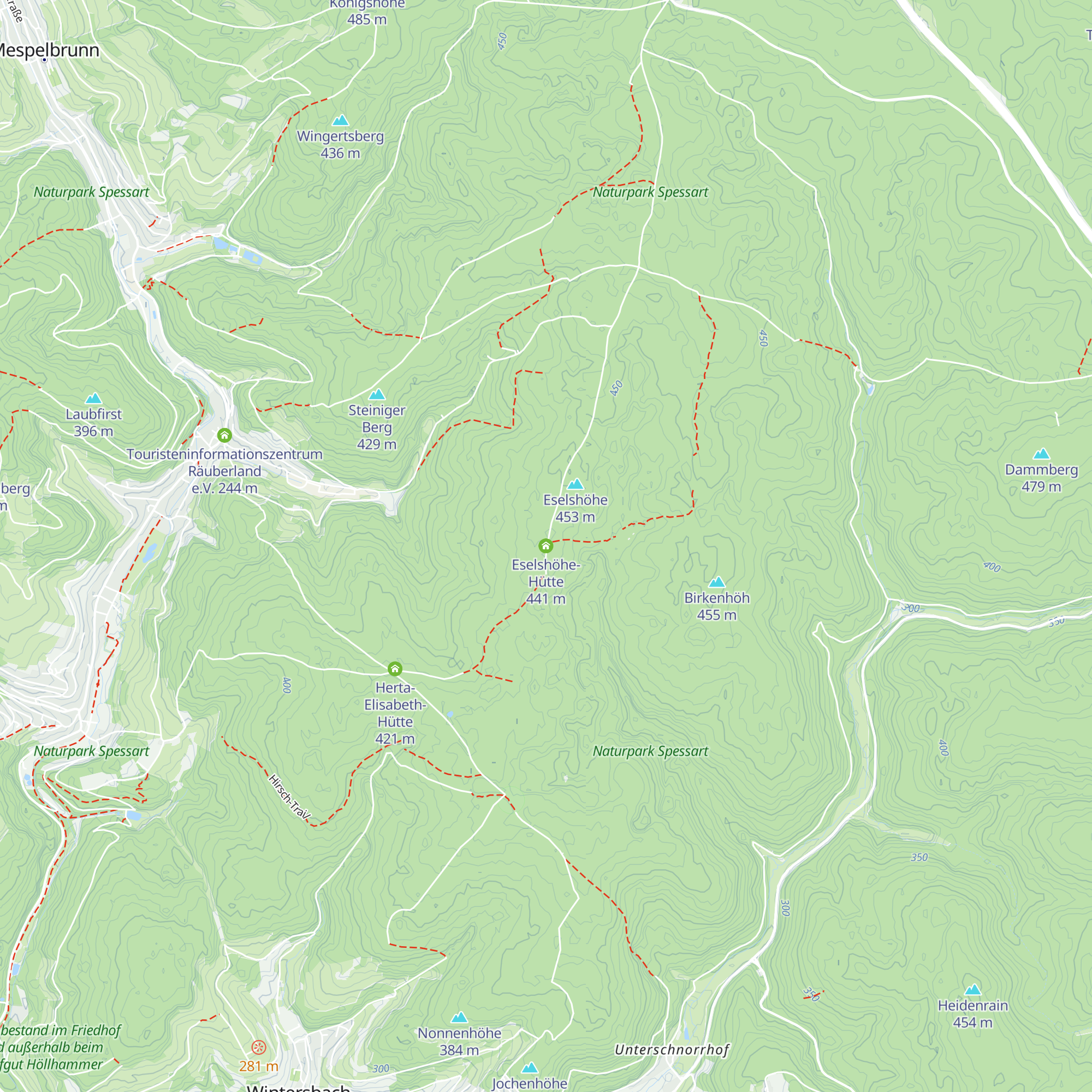 Eselshöhe-Hütte map
