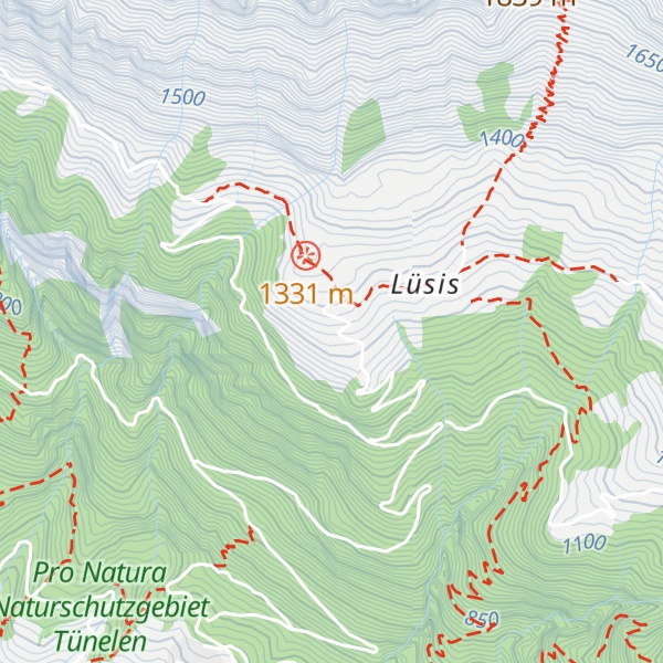 Map of Berggasthaus Lüsis