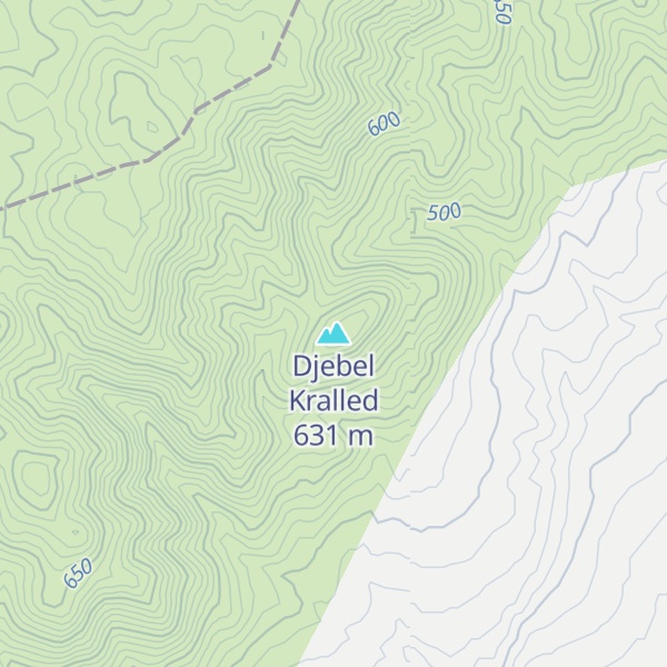 Map of Djebel Kralled