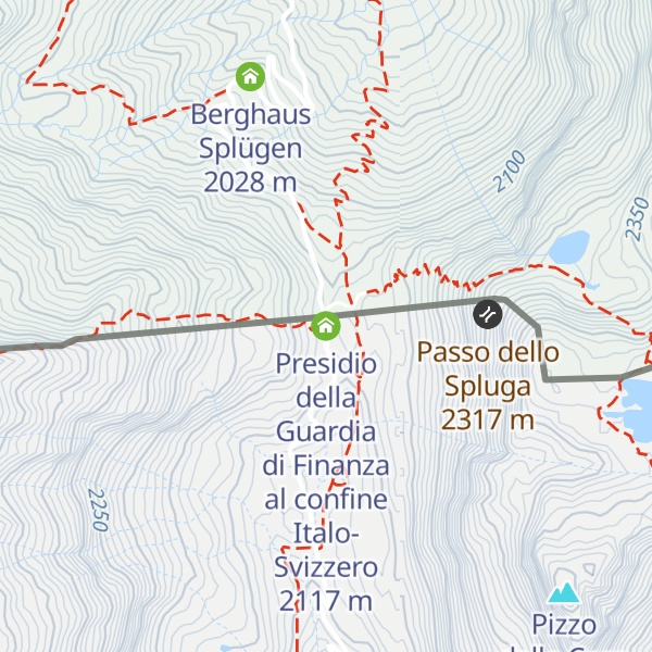 Map of Presidio della Guardia di Finanza al confine Italo-Svizzero
