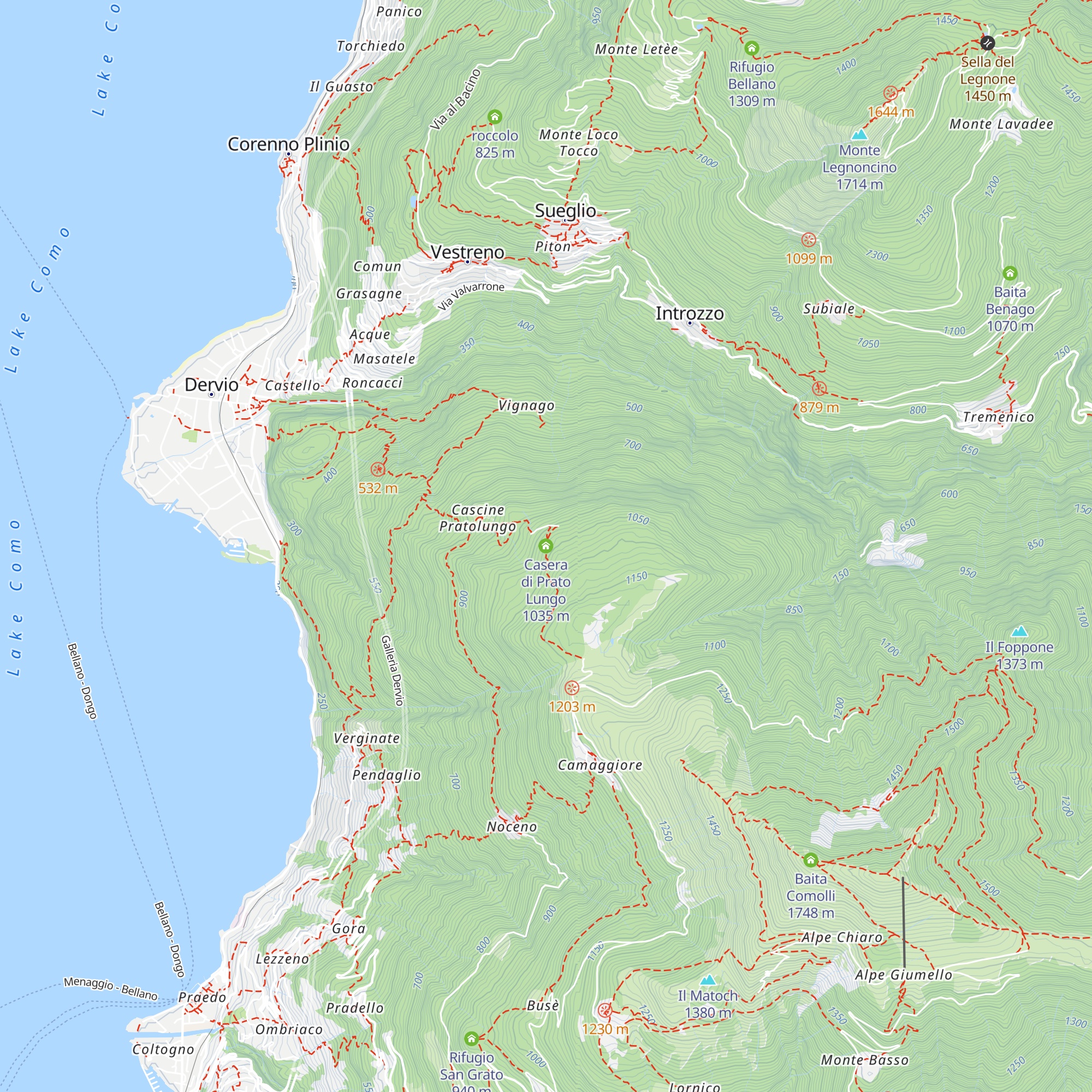 Casera di Prato Lungo map
