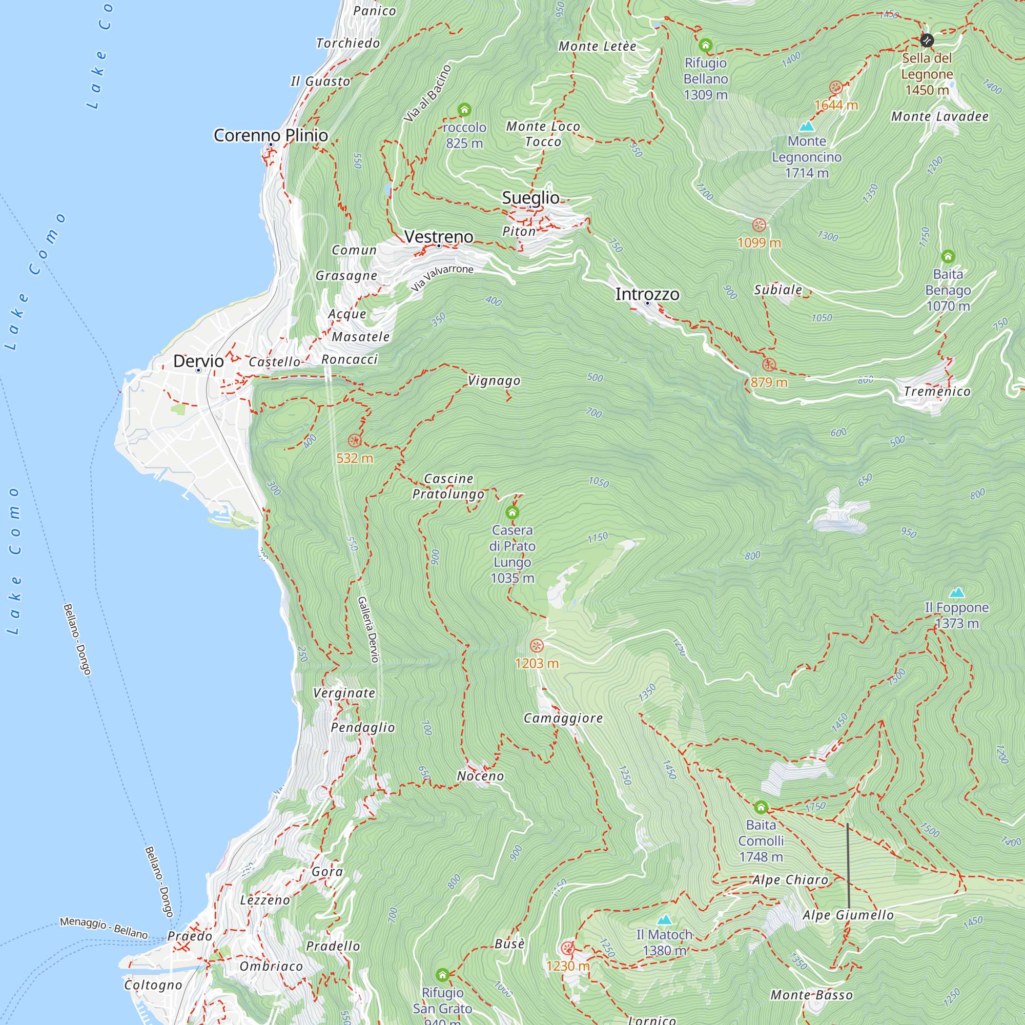 Casera di Prato Lungo map