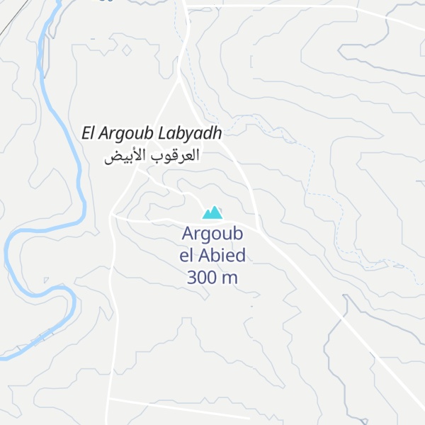 Map of Argoub el Abied
