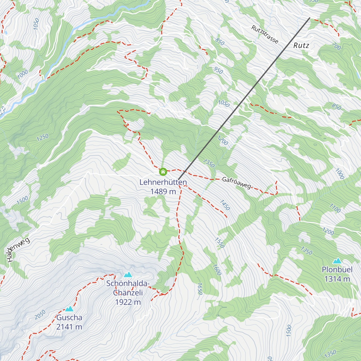Berghotel Schönhalden map