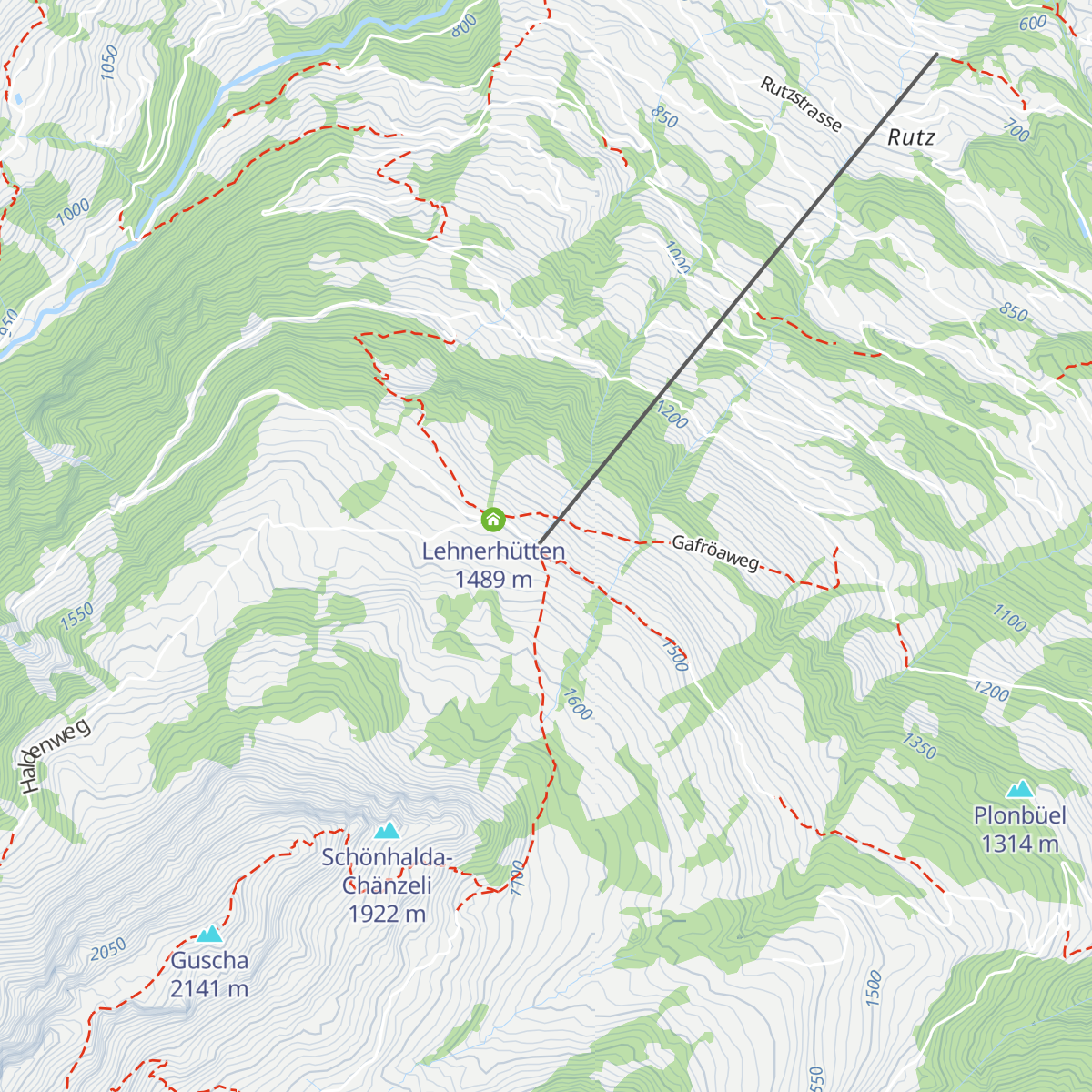 Berghotel Schönhalden map
