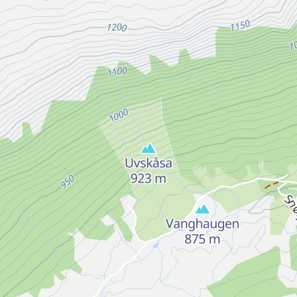 Map of Uvskåsa