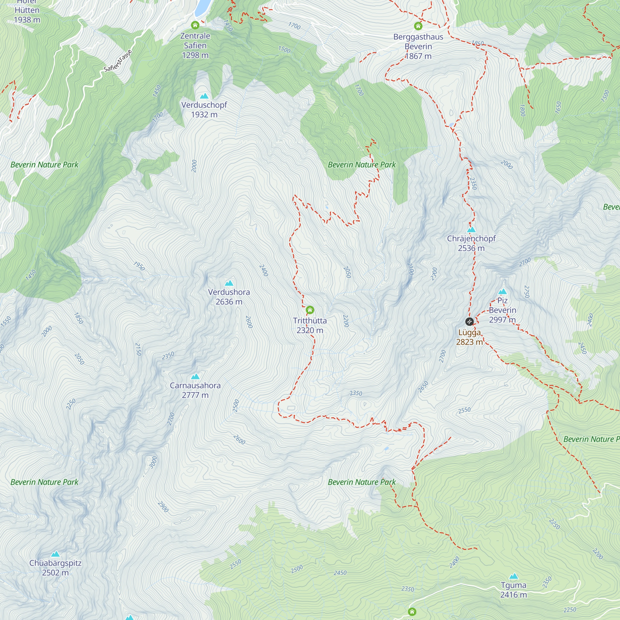 Tritthütta map
