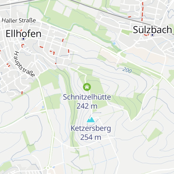 Map of Schnitzelhütte