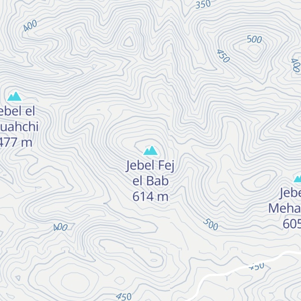 Map of Jebel Fej el Bab