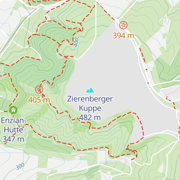 Map of Zierenberger Kuppe