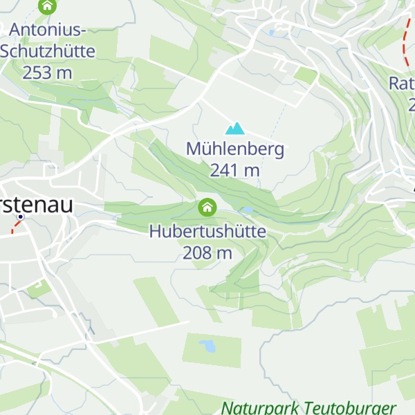 Map of Hubertushütte