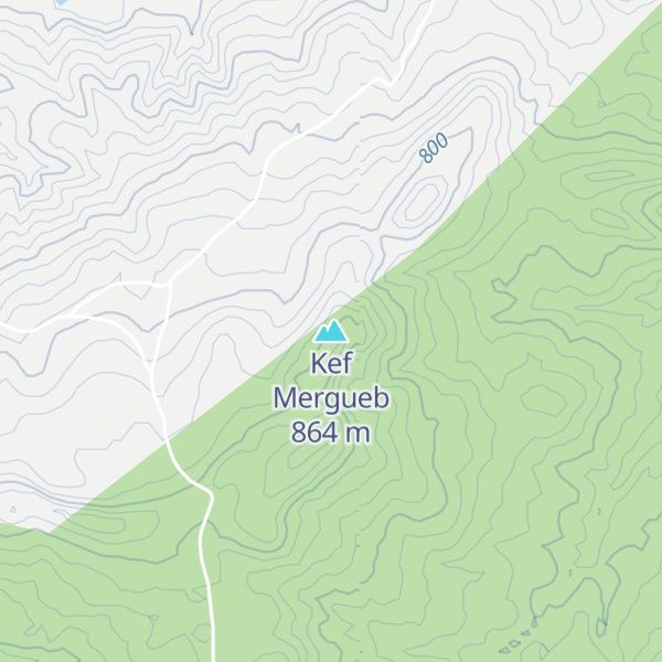 Map of Kef Mergueb
