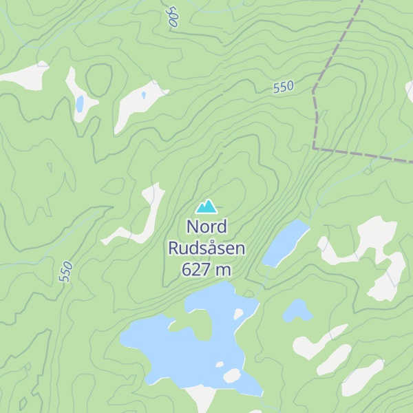 Map of Nord Rudsåsen