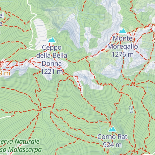 Map of Corno di Canzo Orientale