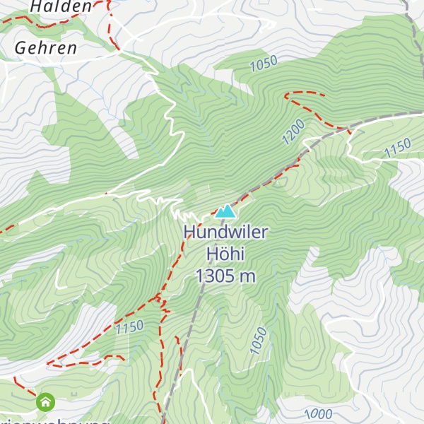 Map of Berggasthaus Hundwiler Höhi