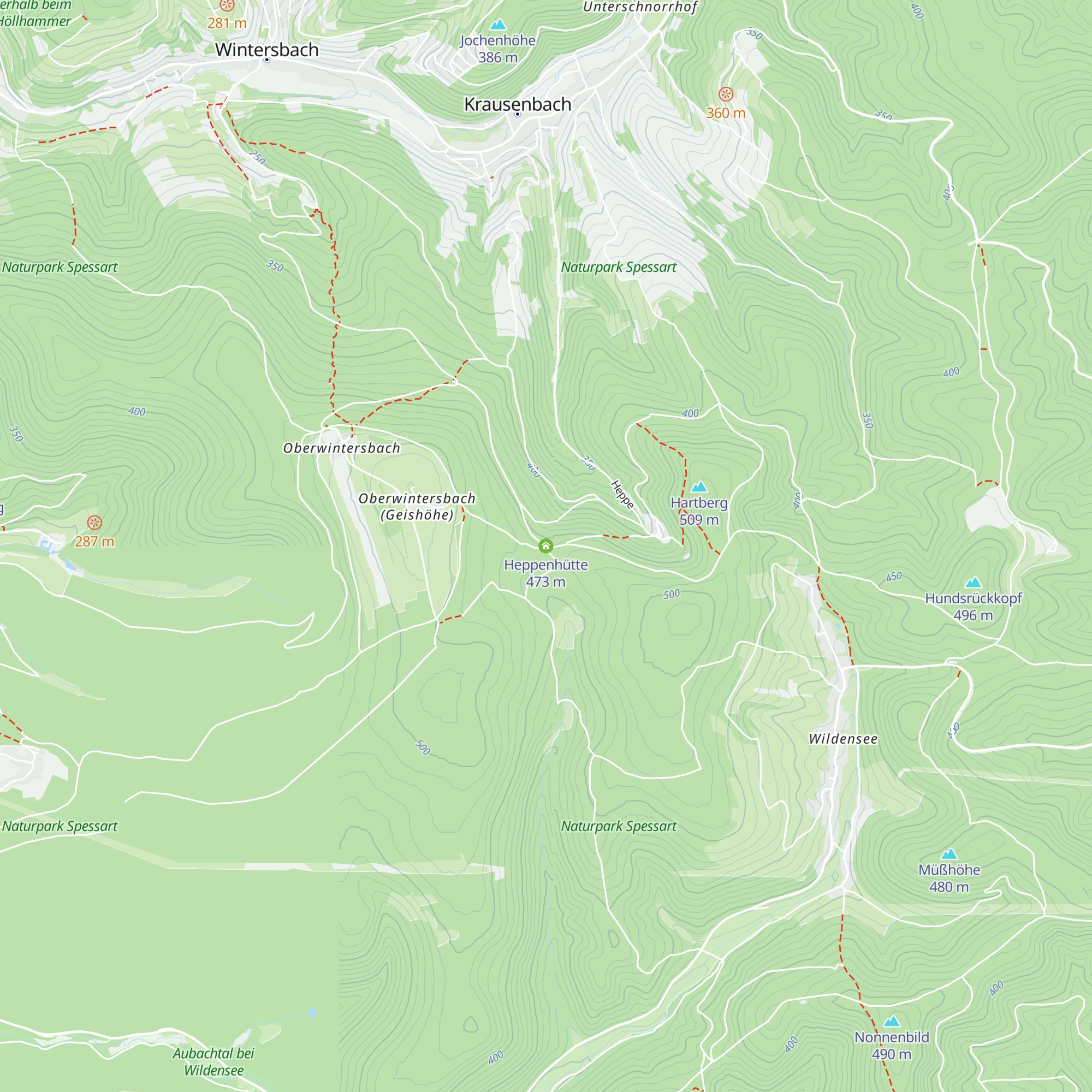 Heppenhütte map