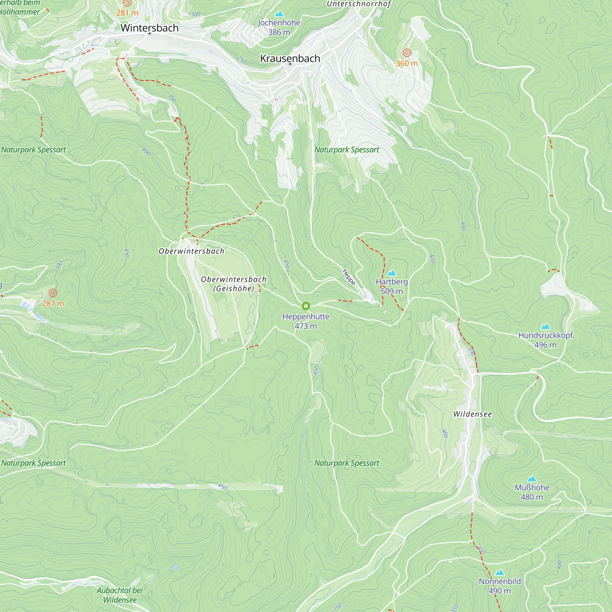 Heppenhütte map