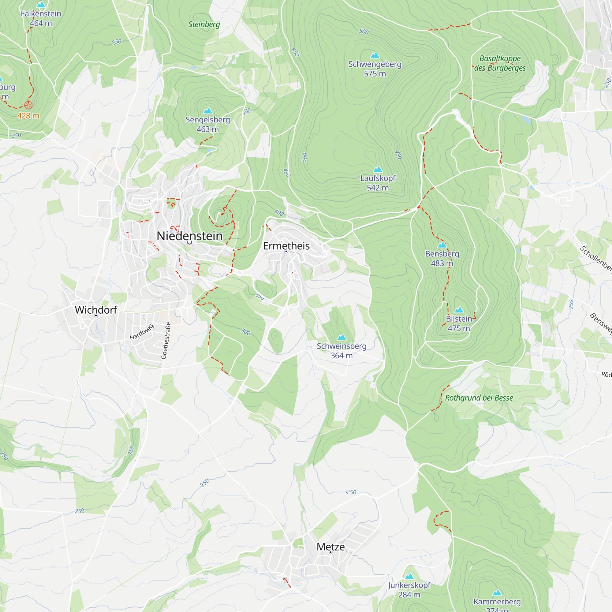 Grillhütte Ermetheis map