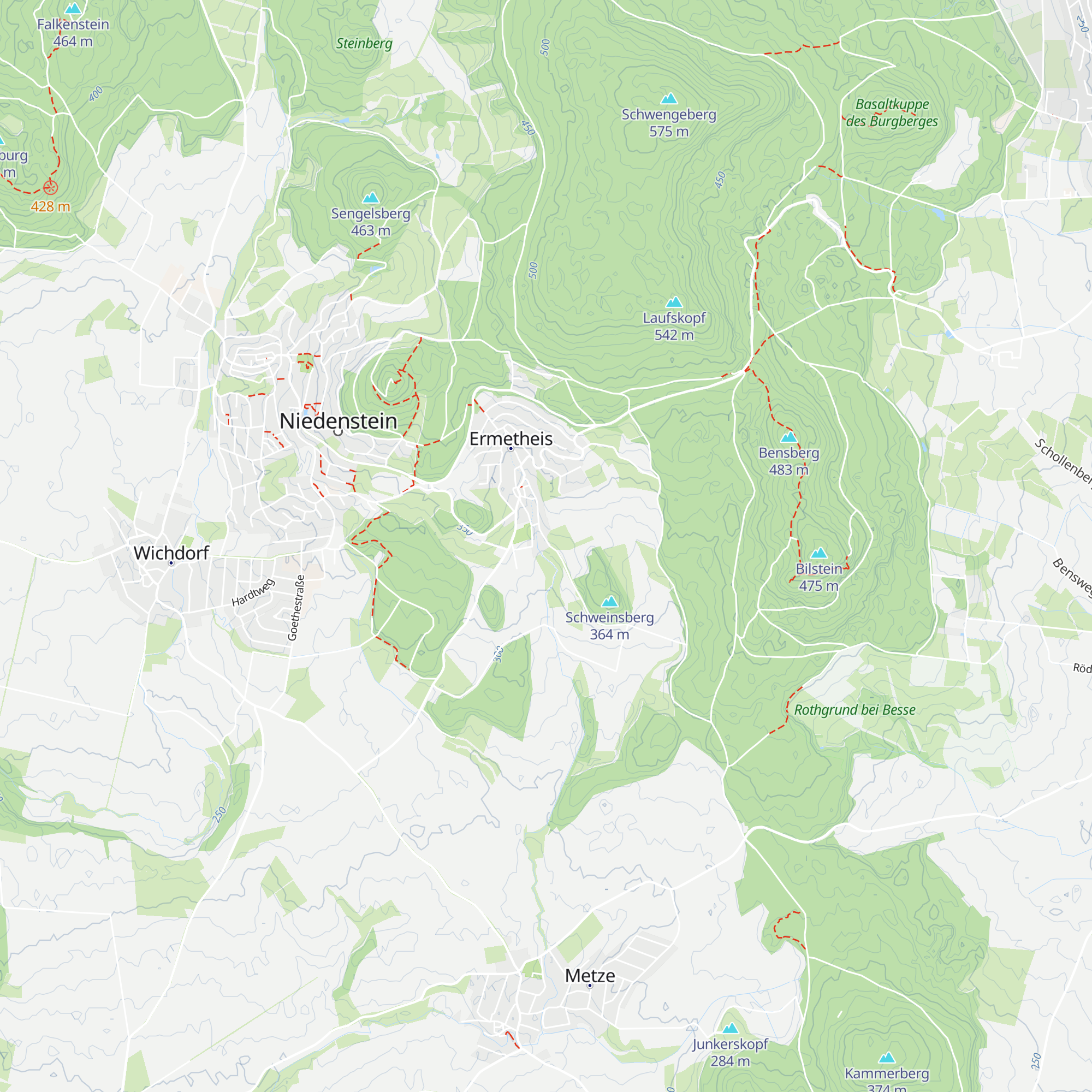 Grillhütte Ermetheis map