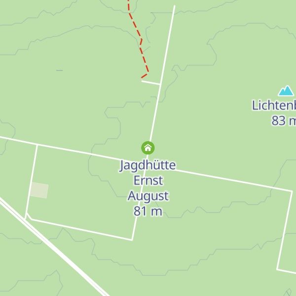 Map of Jagdhütte Ernst August