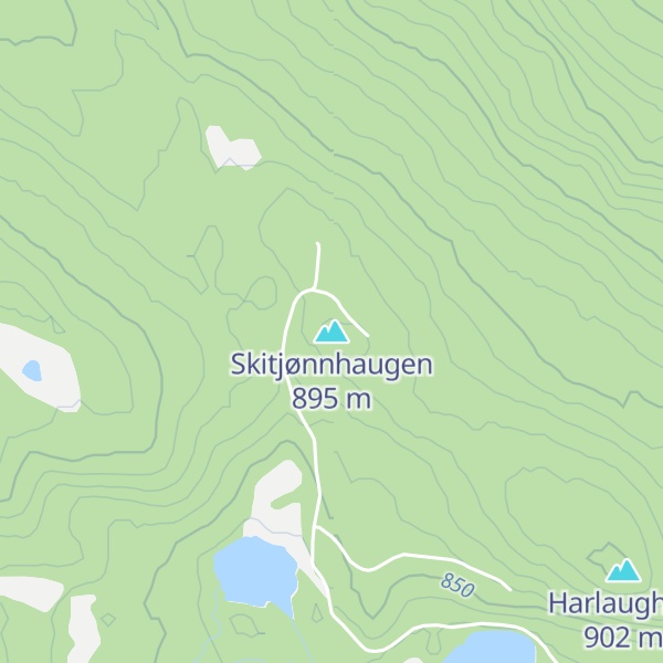 Map of Skitjønnhaugen