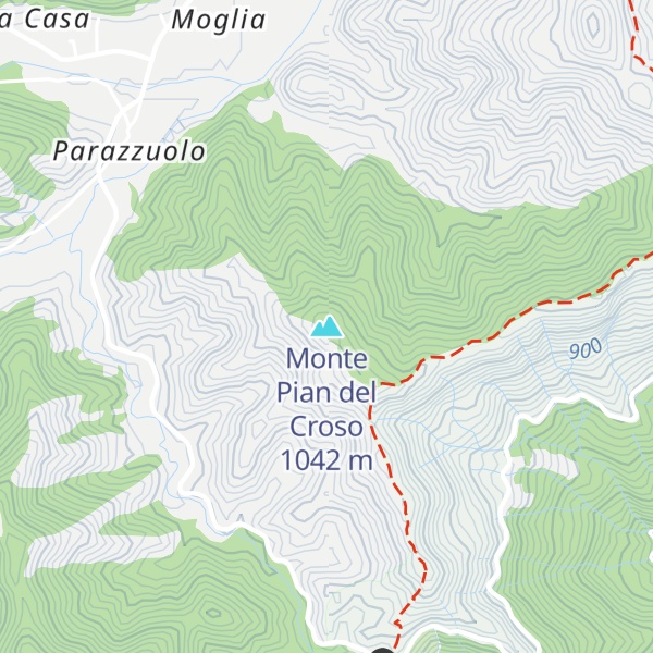 Map of Monte Pian del Croso
