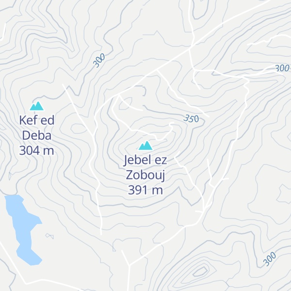 Map of Jebel ez Zobouj