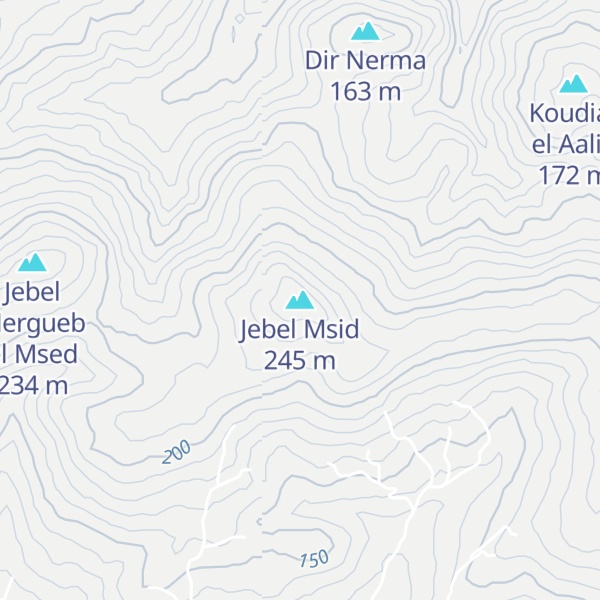 Map of Jebel Msid