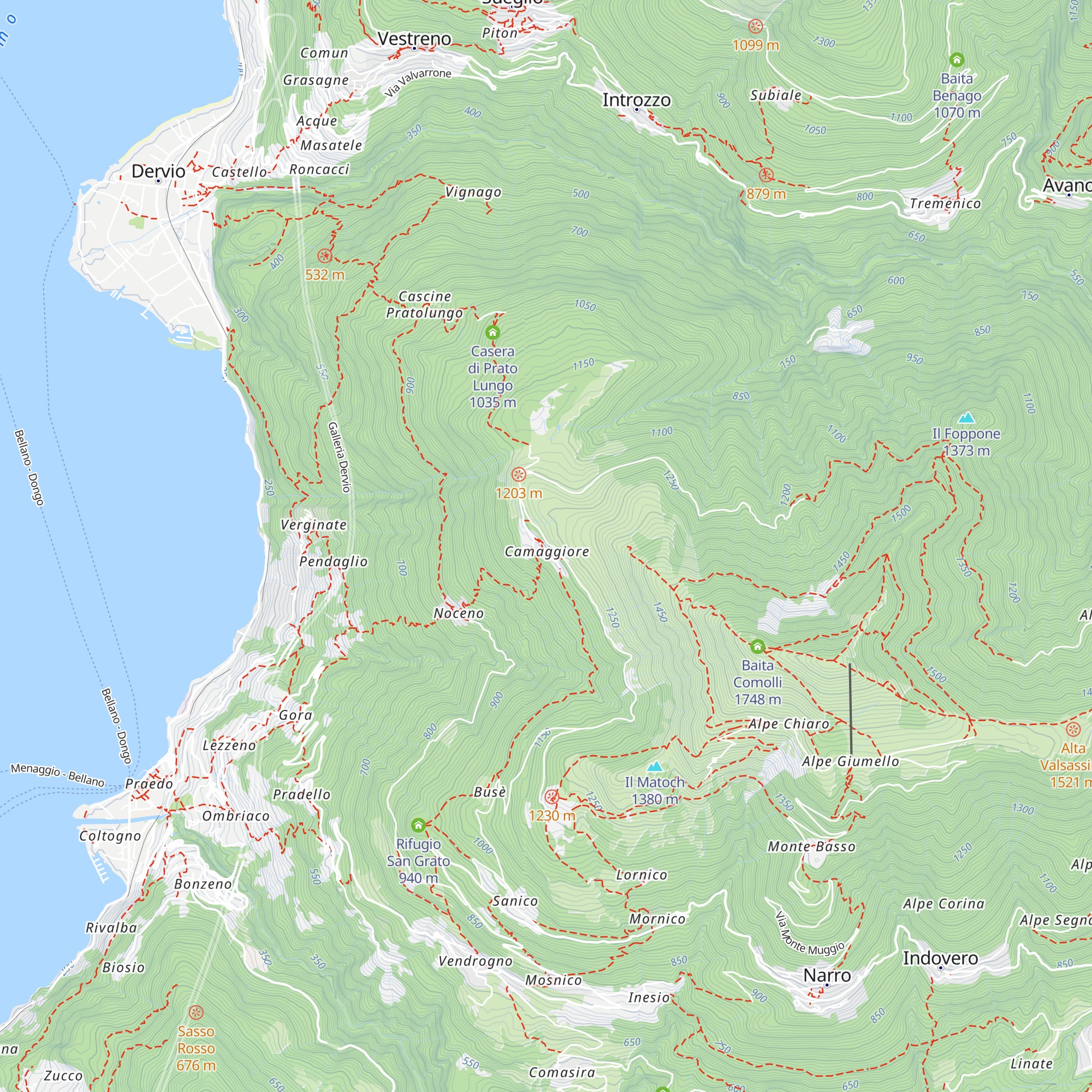 Rifugio Ragno map