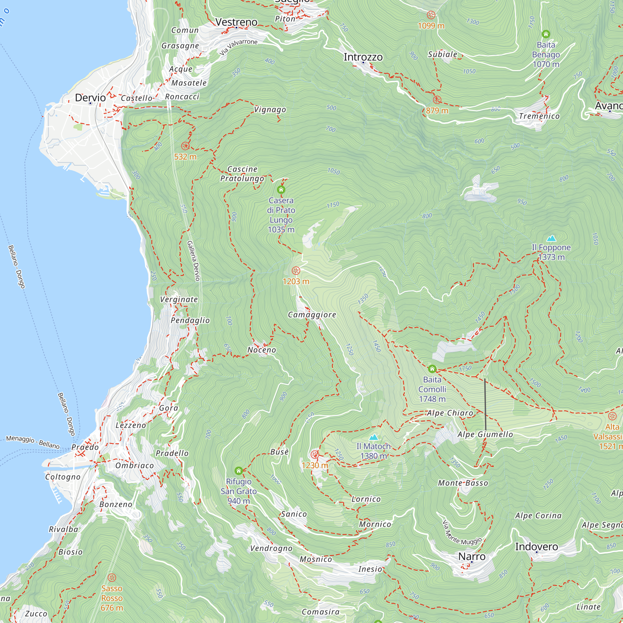 Rifugio Ragno map