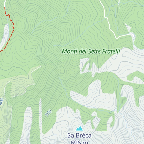 Map of Bruncu sa Funtana de Genna Arasilli