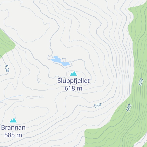 Map of Sluppfjellet