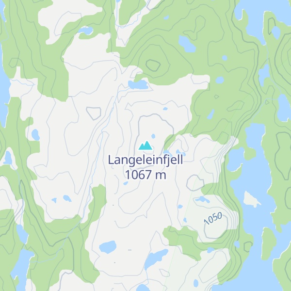 Map of Langeleinfjell