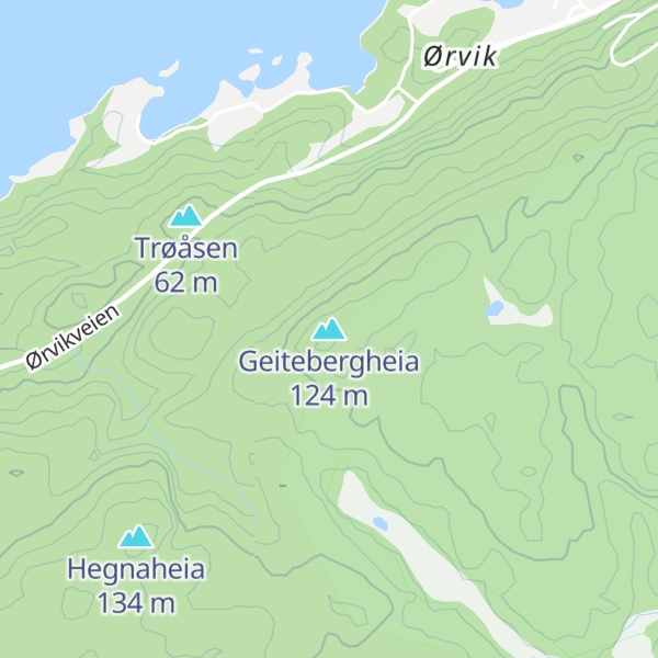 Map of Geitebergheia