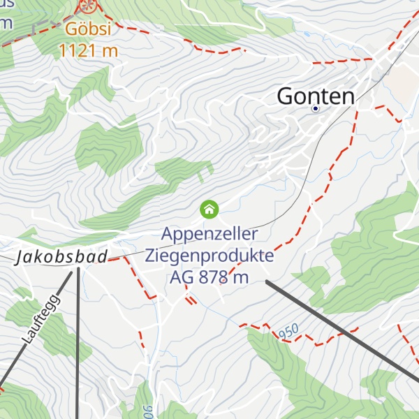 Map of Appenzeller Ziegenprodukte AG