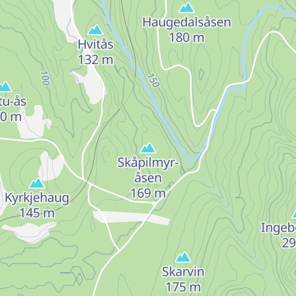 Map of Skåpilmyr-åsen