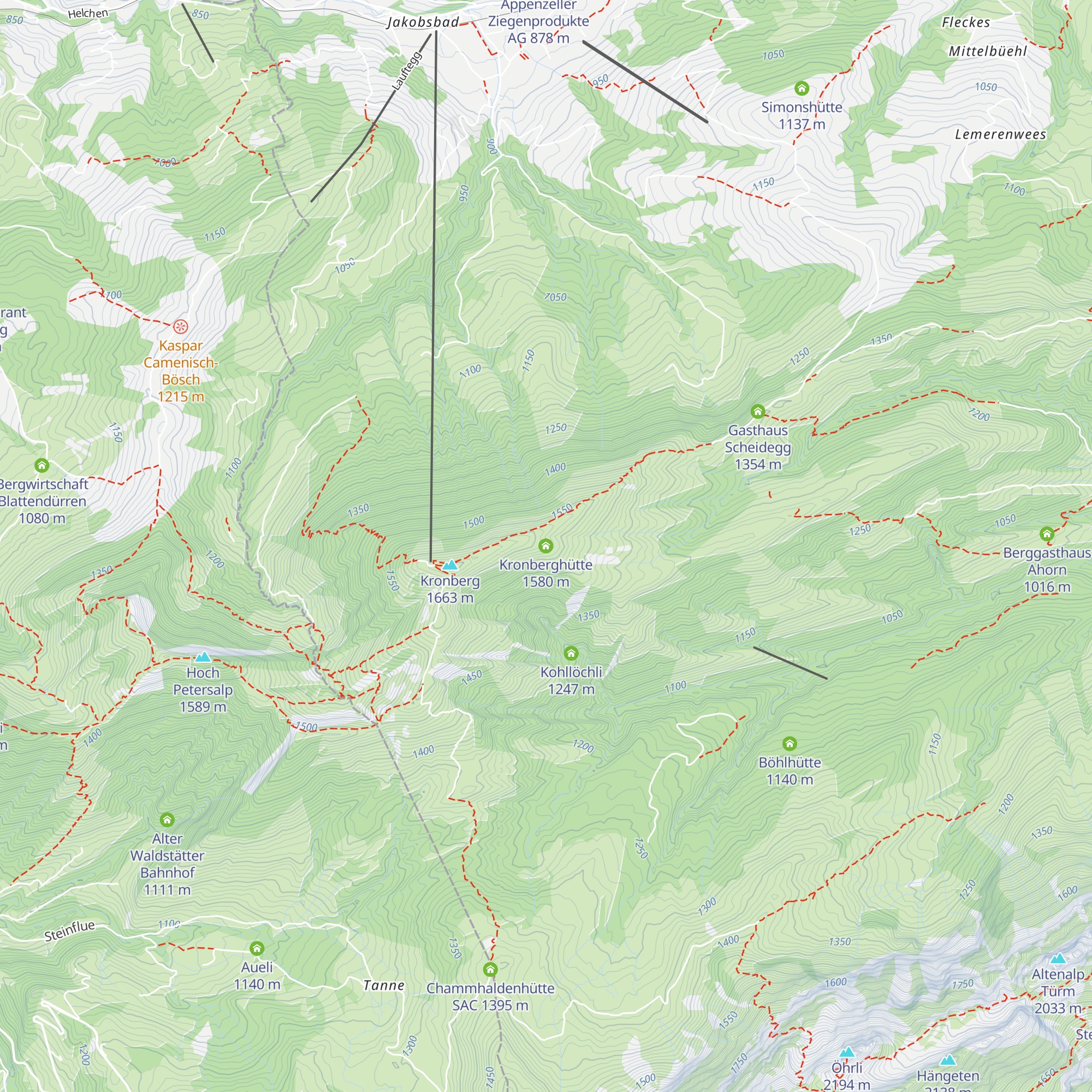 Kronberghütte map