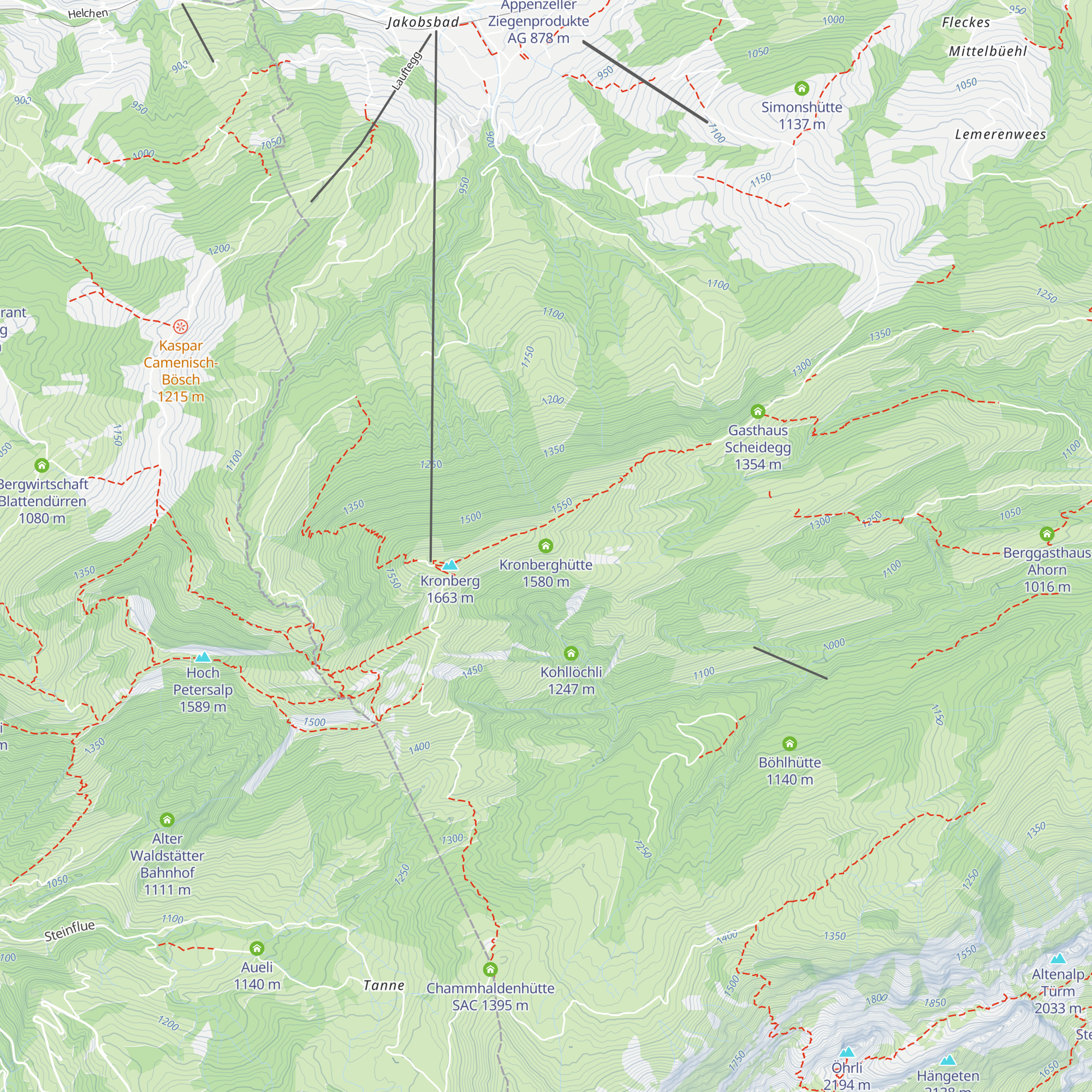 Kronberghütte map