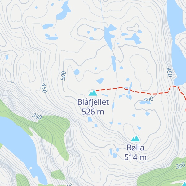 Map of Blåfjellet