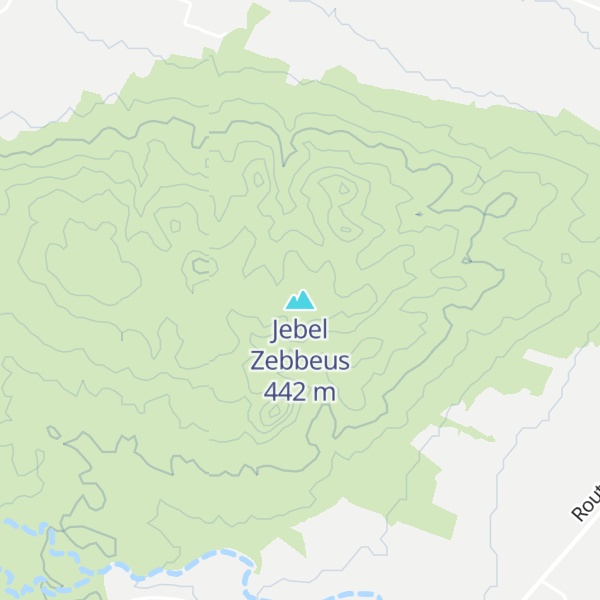 Map of Jebel Zebbeus