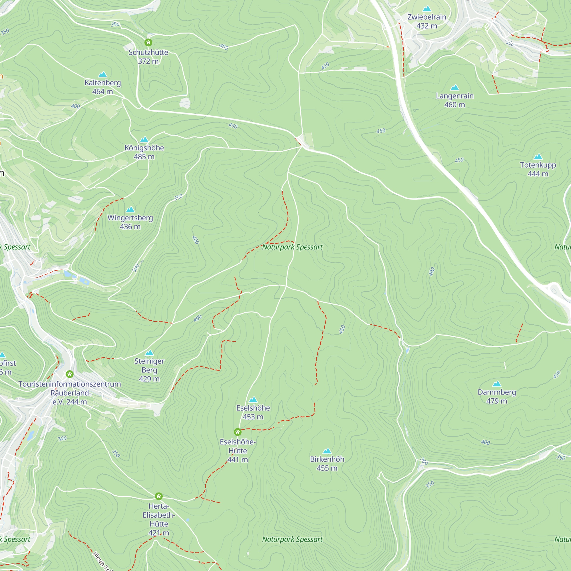 Schutzhütte Zeugplatte map