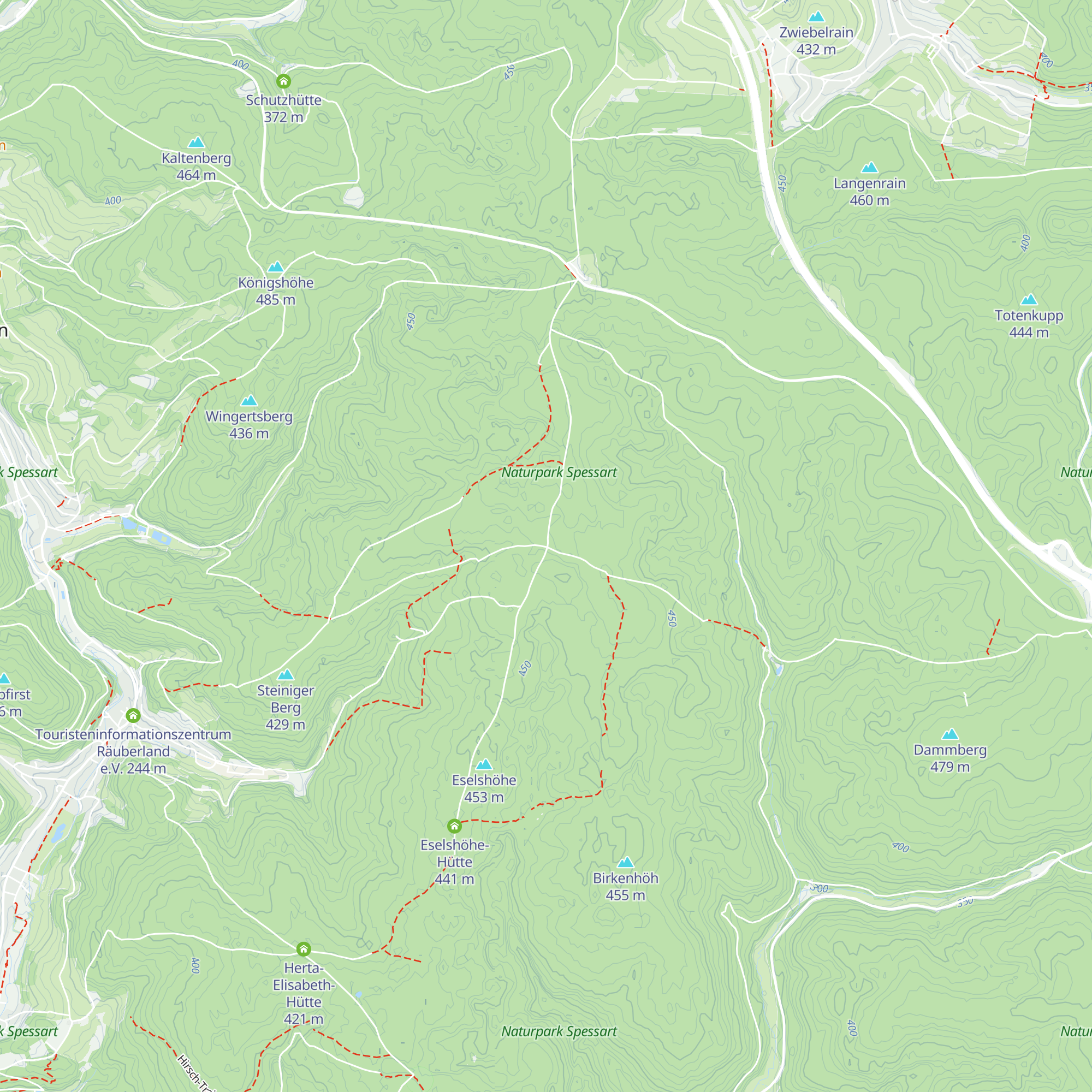 Schutzhütte Zeugplatte map