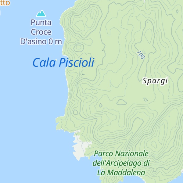 Map of Punta Becchi