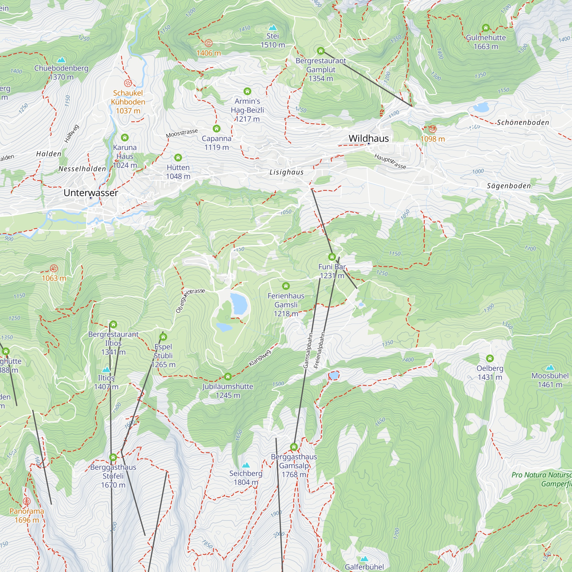Ferienhaus Gamsli map