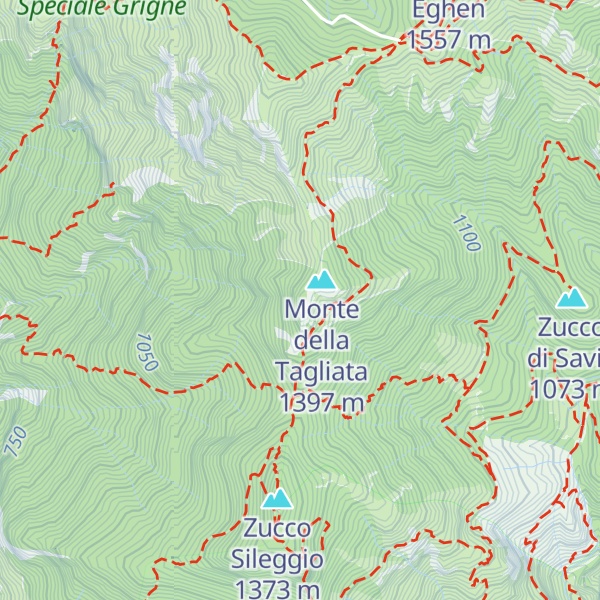 Map of Cima dei Pianchini