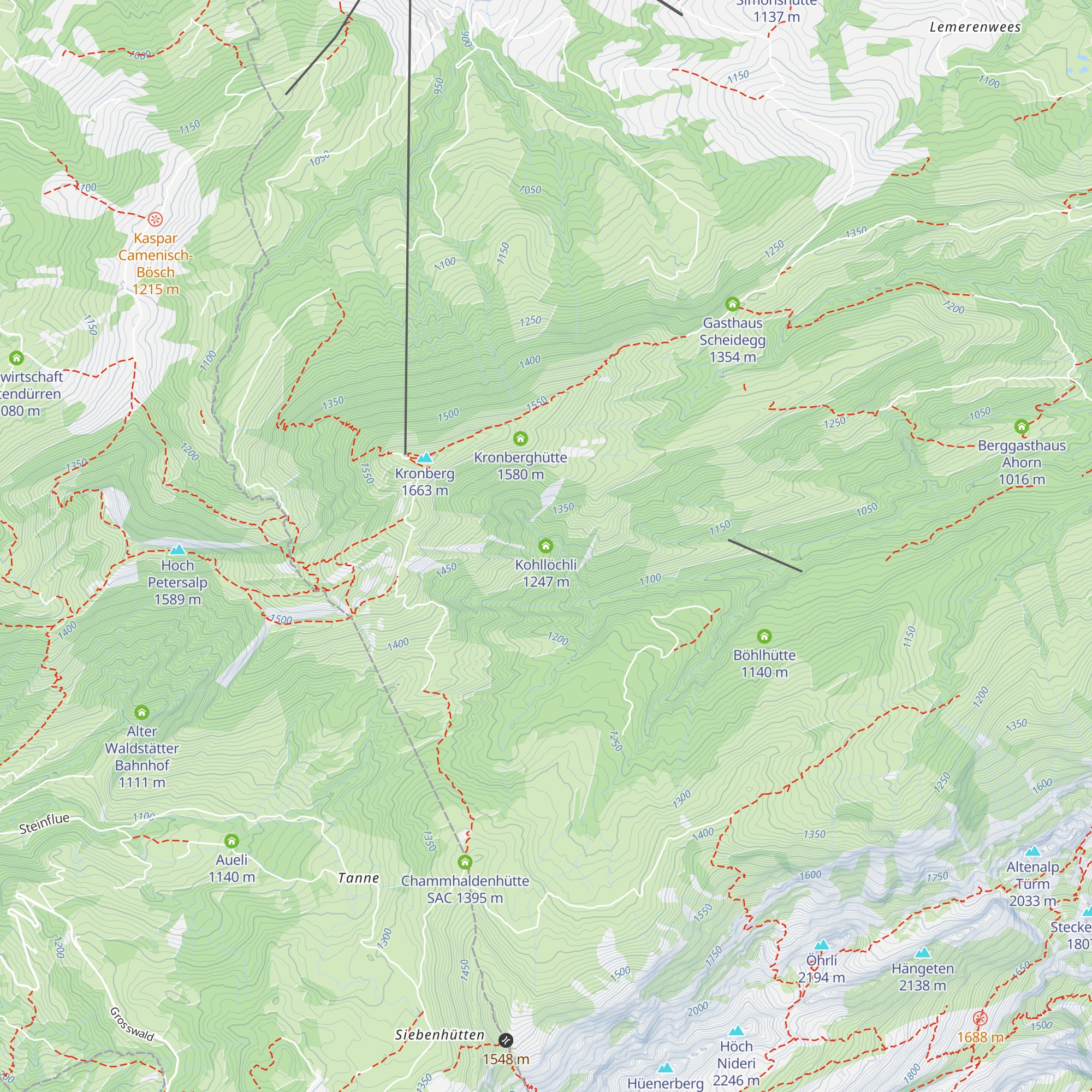 Kohllöchli map